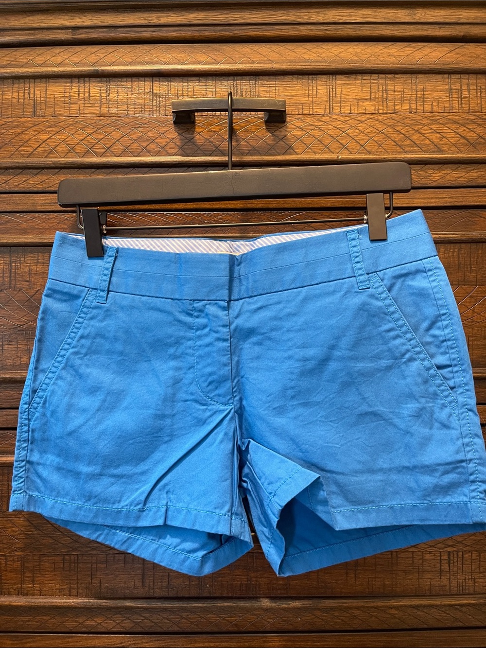 J. Crew Bright Blue Cotton Chino Shorts